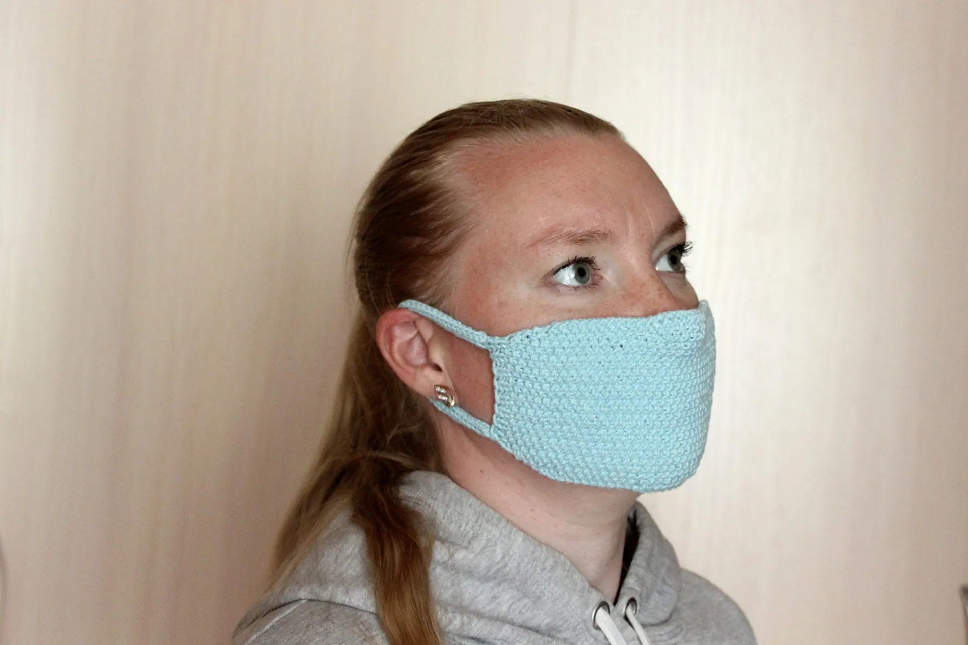 Knitted face mask pattern 3 Knitted face mask pattern - Image 3