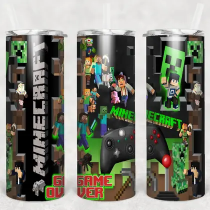 Minecraft tumbler sublimate designs STRAIGHT 20oz-33