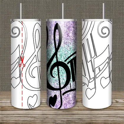 Music Burst Tumbler Template-37