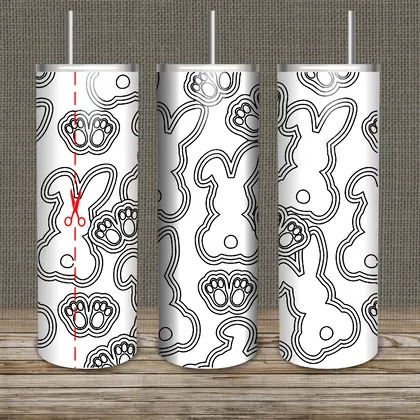 rabbit tumbler template