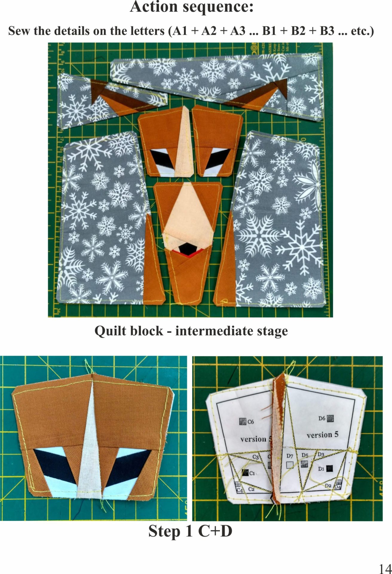 8in Greyhound quilt block pattern Paper Piecing 9 Greyhound quilt block pattern