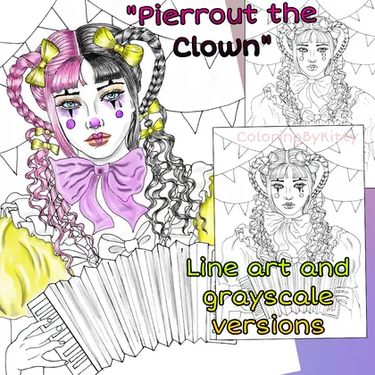 Coloring page "Pierrout the Clown"