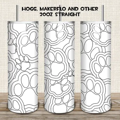 Paw Burst Tumbler Template-22