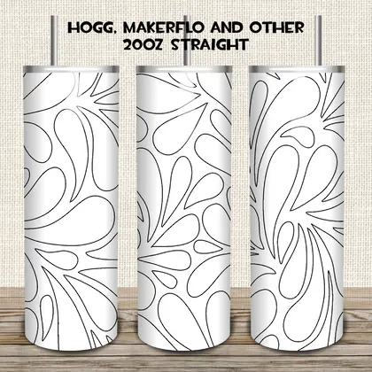 Burst Tumbler SVG DXF PNG Pdf 20 Oz Skinny-30