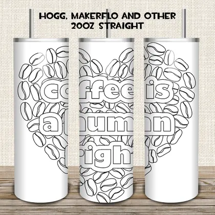 Coffee Burst Tumbler SVG DXF PNG Pdf 20 Oz Skinny-23