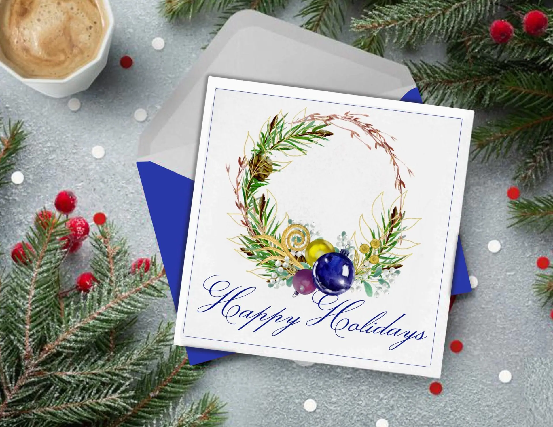 Christmas bouquets,winter wreath,watercolor arrangement 9 Christmas bouquets,winter wreath,watercolor arrangement - Image 9