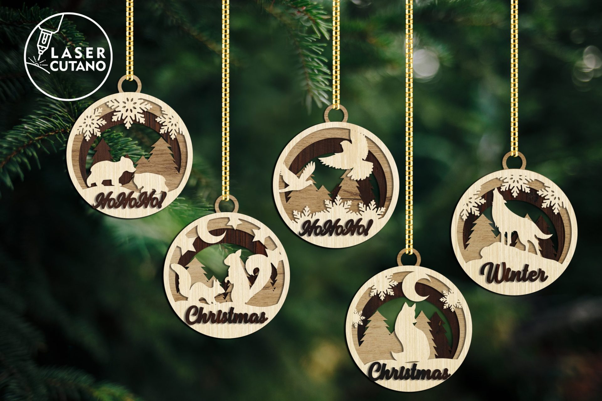 Christmas Ornament Animals Bundle Bauble 3 Christmas Ornament Animals Bundle Bauble - Image 3