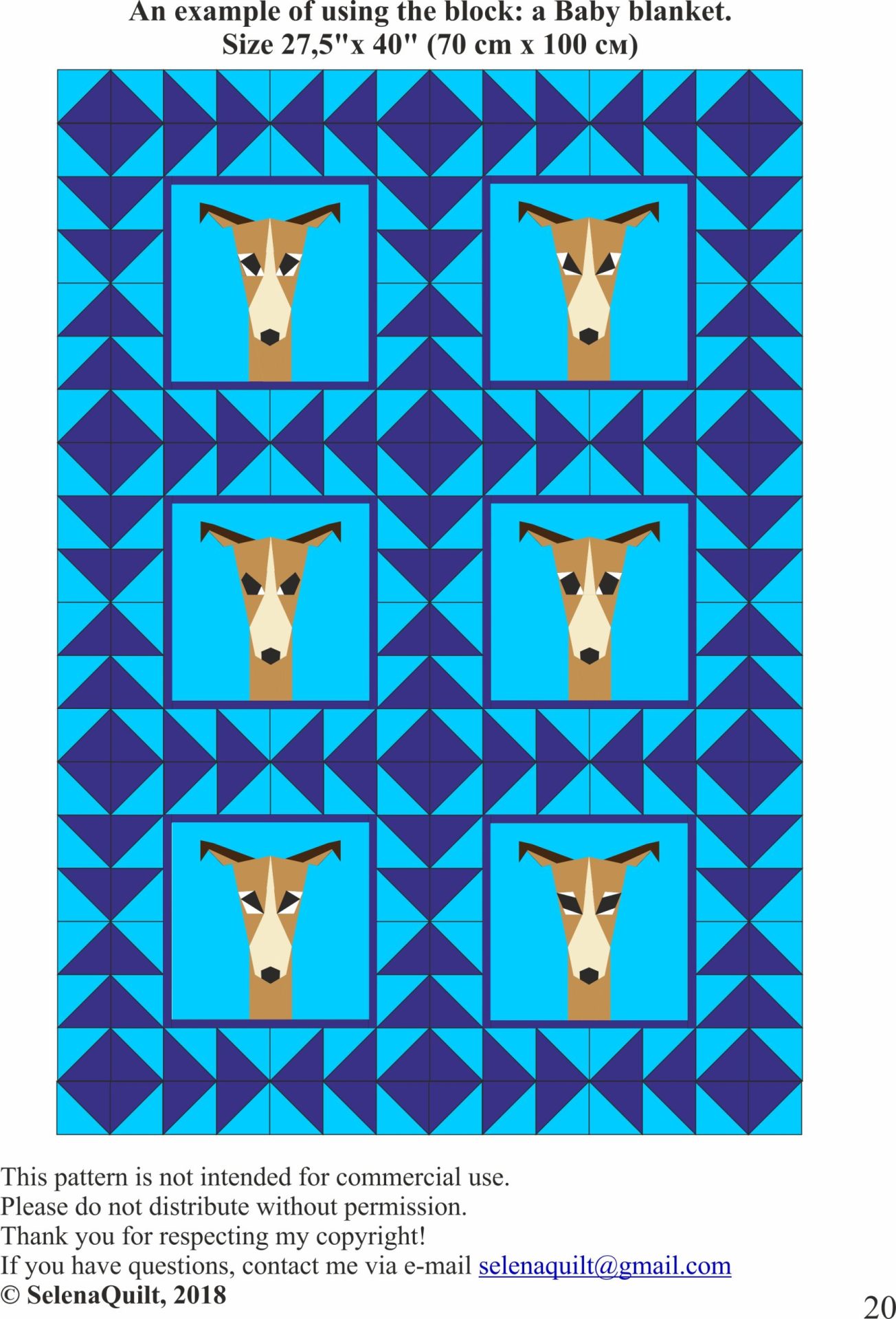 8in Greyhound quilt block pattern Paper Piecing 7 8in Greyhound quilt block pattern Paper Piecing - Image 7
