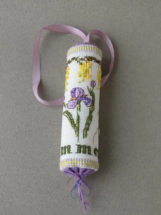 Iris Cross Stitch Summer Needleroll PDF pattern 2 summer needleroll 1