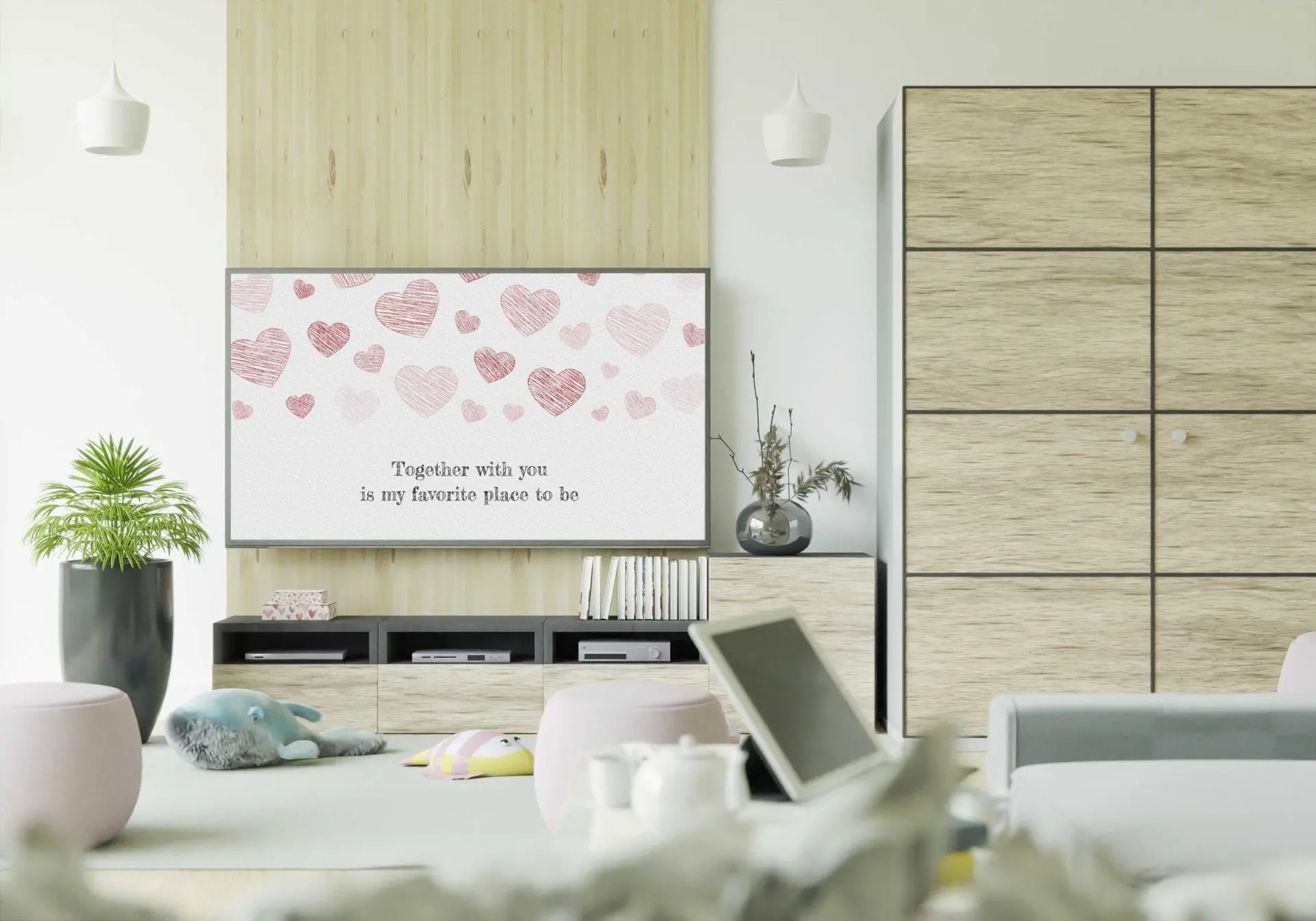 Samsung Frame TV Art Together With You Is My Favorite Place To Be 3 Samsung Frame TV Art Together With You Is My Favorite Place To Be - Image 3