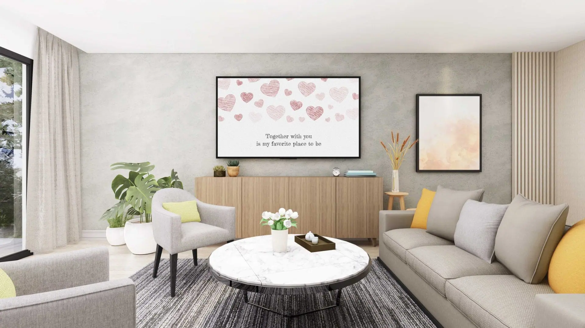 Samsung Frame TV Art Together With You Is My Favorite Place To Be 5 Samsung Frame TV Art Together With You Is My Favorite Place To Be - Image 5