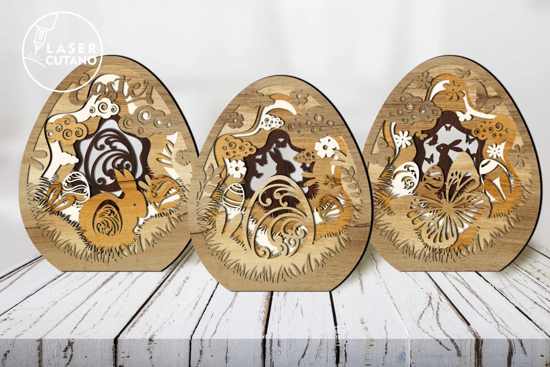 3 Eggs EASTER Craft Decoration 9 3 Eggs EASTER Craft Decoration - Image 9