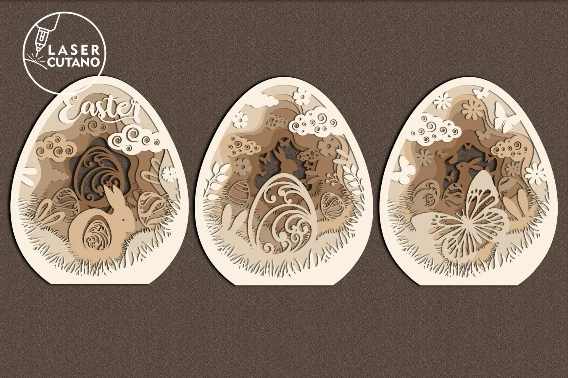 3 Eggs EASTER Craft Decoration 11 3 Eggs EASTER Craft Decoration - Image 11