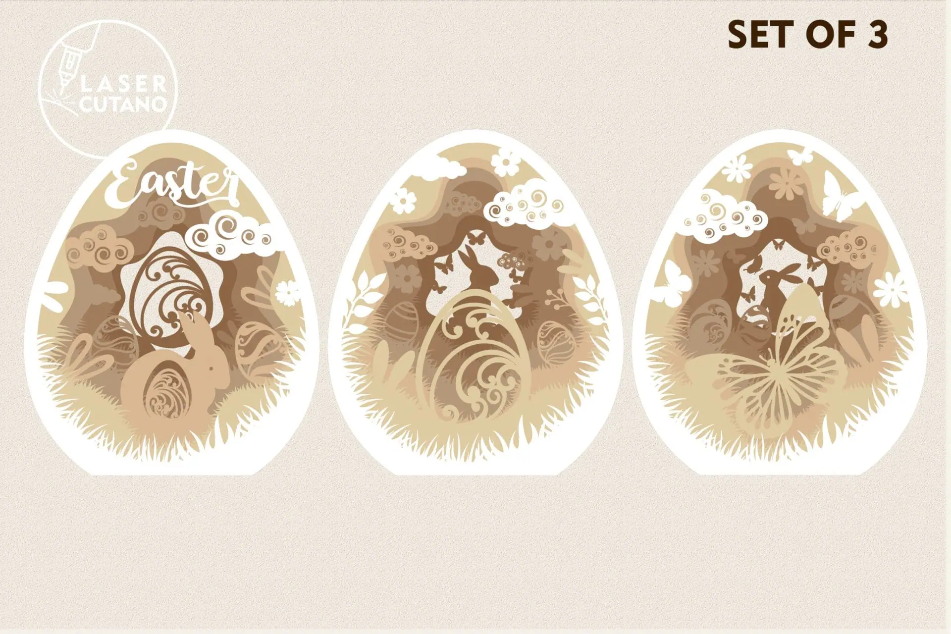 3 Eggs EASTER Craft Decoration 12 3 Eggs EASTER Craft Decoration - Image 12