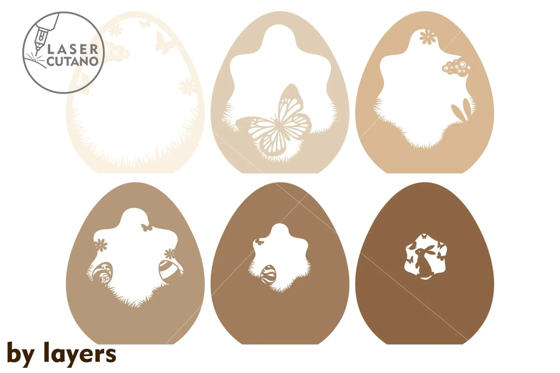 3 Eggs EASTER Craft Decoration 2 3 Eggs EASTER Craft Decoration - Image 2