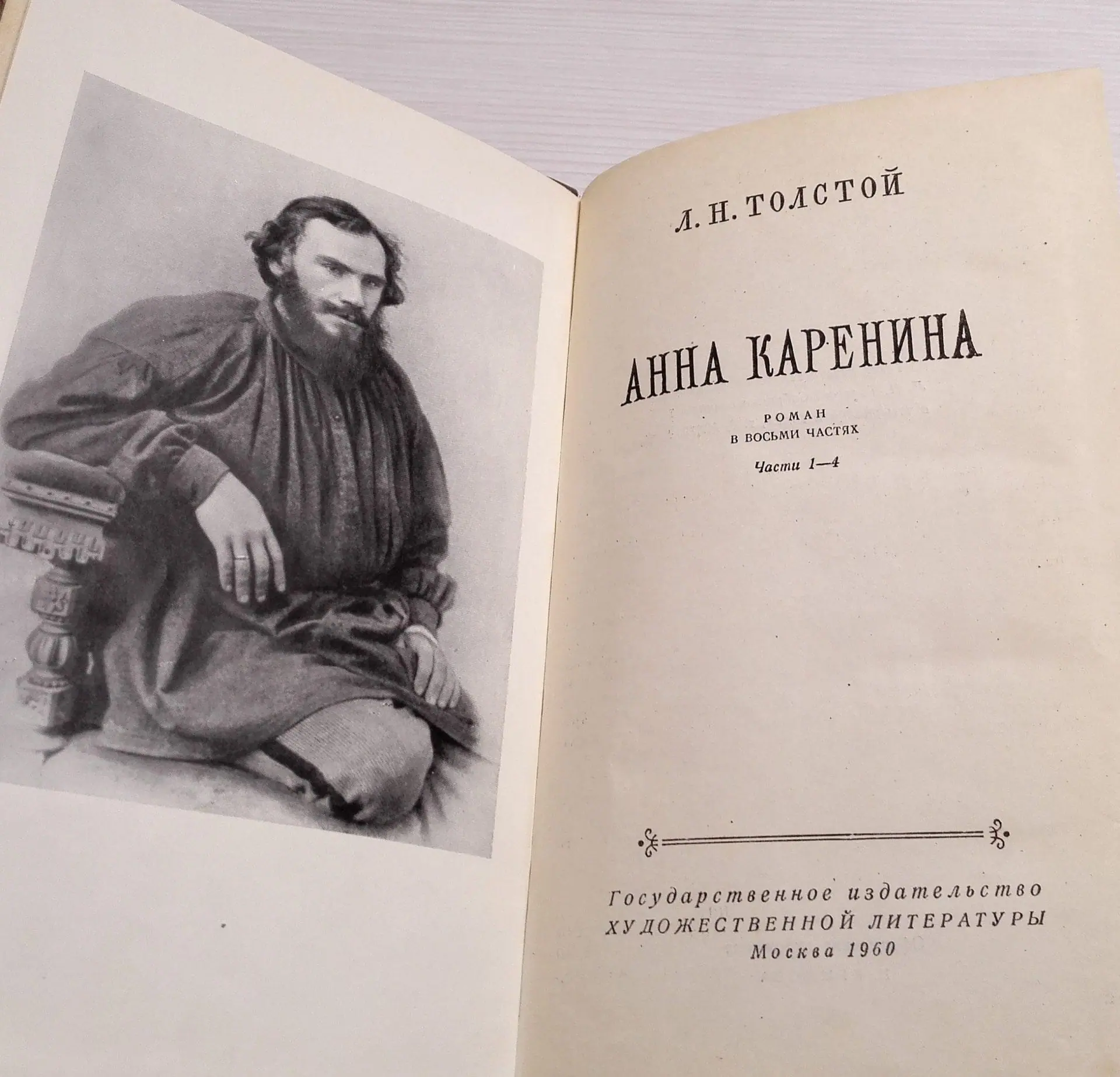 Antique Book Anna Karenina Leo Tolstoy. Vintage Book in Russian 2 Antique Book Anna Karenina Leo Tolstoy. Vintage Book in Russian - Image 2
