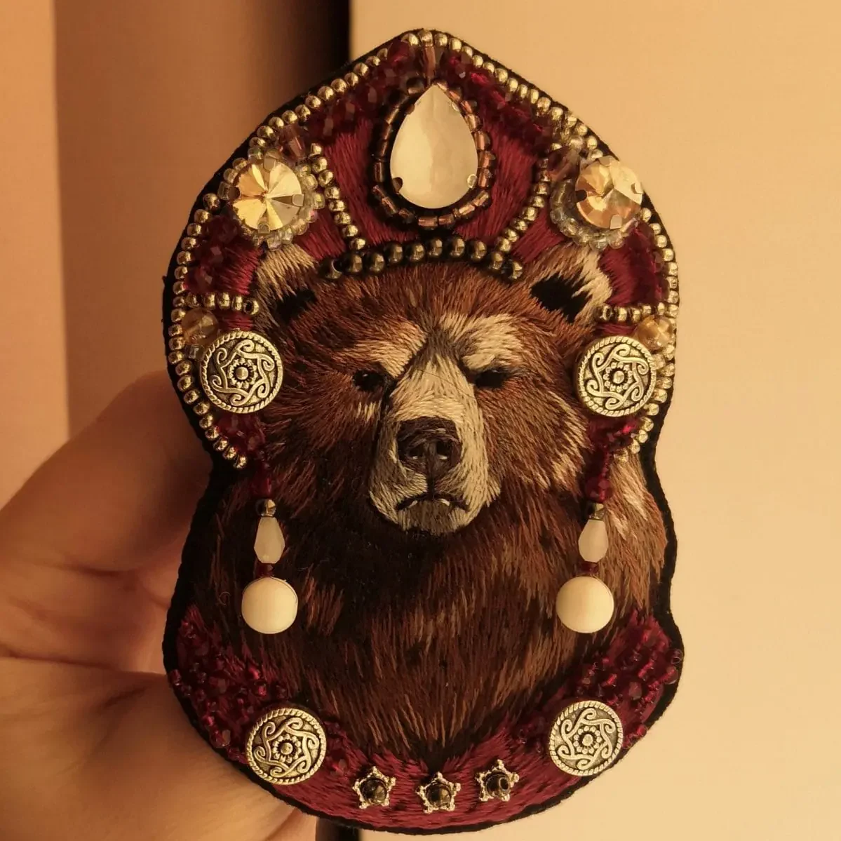 Handmade brooches "Dark Wonderland"