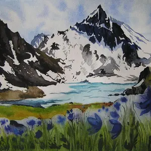 The Spring Mountains watercolor paintings by Ola-Arte