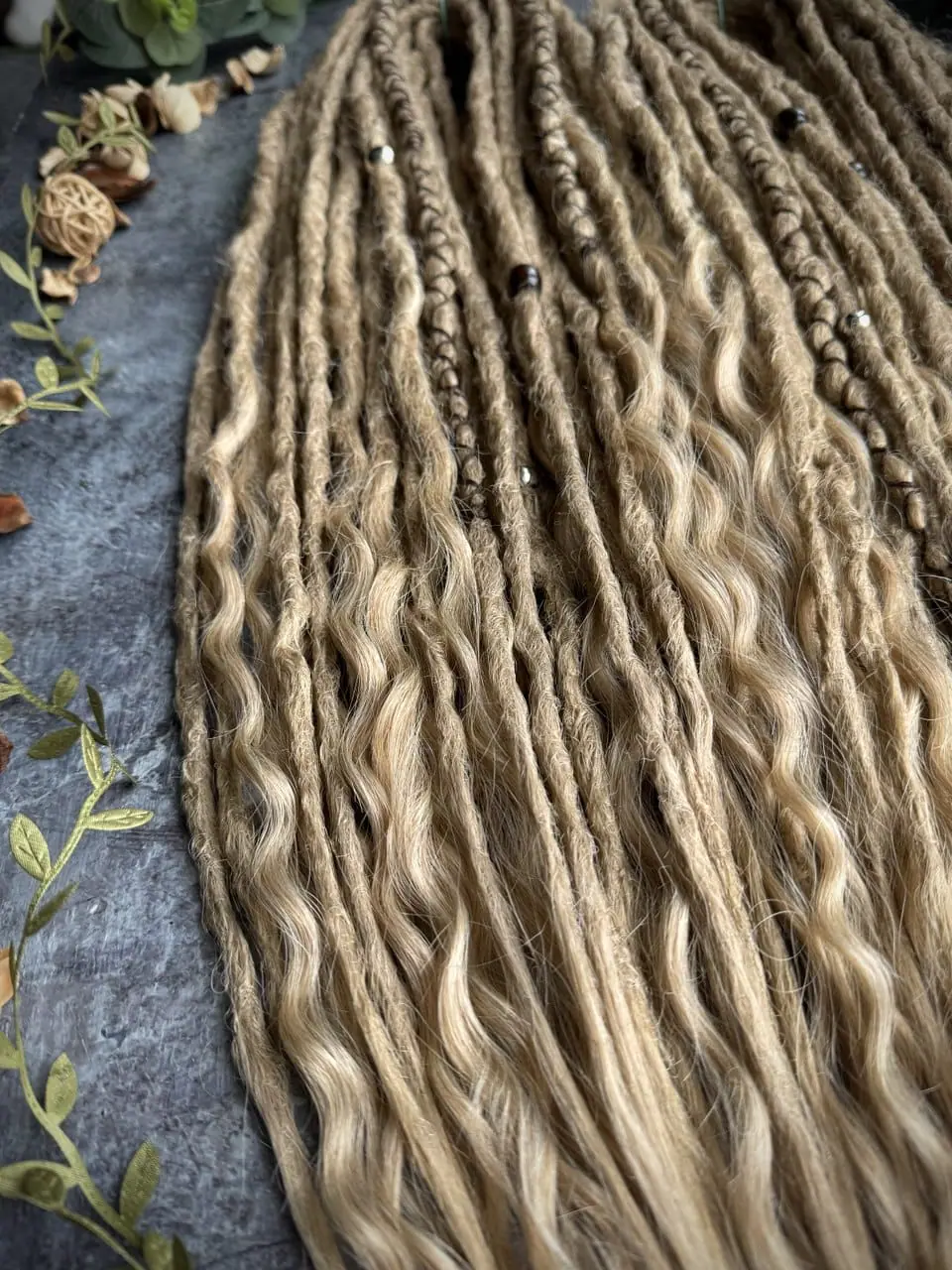 In stock medium blonde dreadlocks and curls 3 In stock medium blonde dreadlocks and curls - Image 3