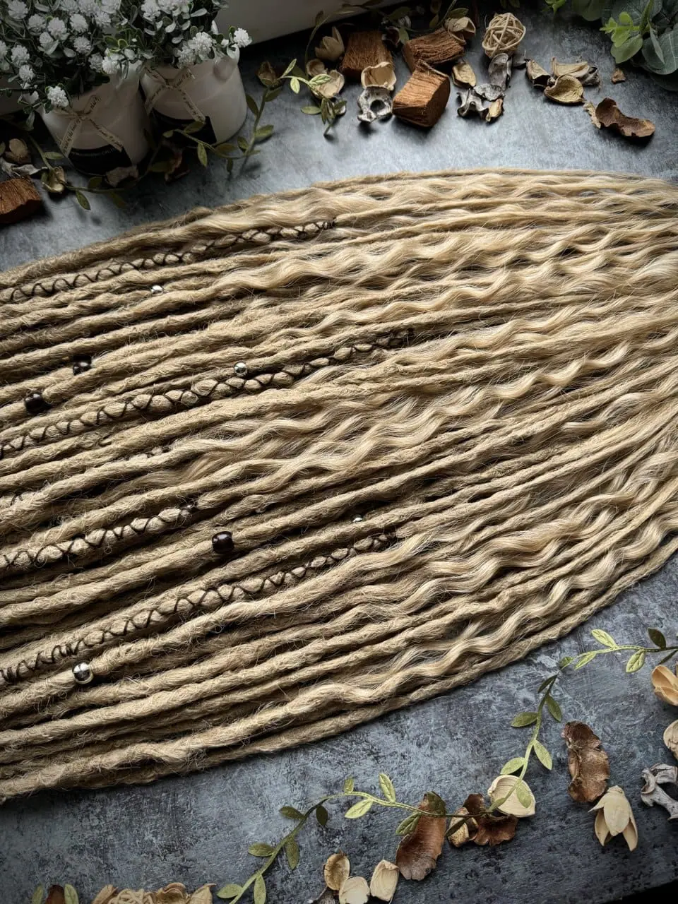 In stock medium blonde dreadlocks and curls 9 In stock medium blonde dreadlocks and curls - Image 9