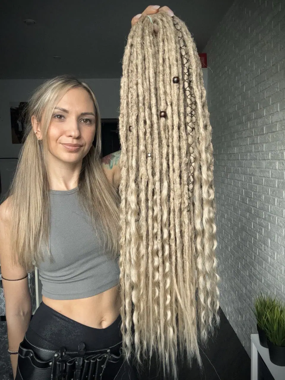 In stock medium blonde dreadlocks and curls 10 In stock medium blonde dreadlocks and curls - Image 10