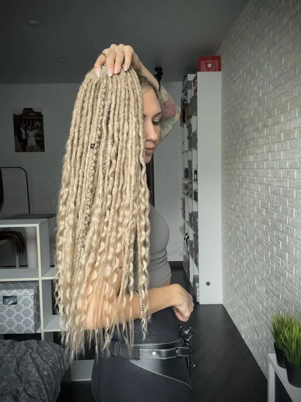 In stock medium blonde dreadlocks and curls 11 In stock medium blonde dreadlocks and curls - Image 11