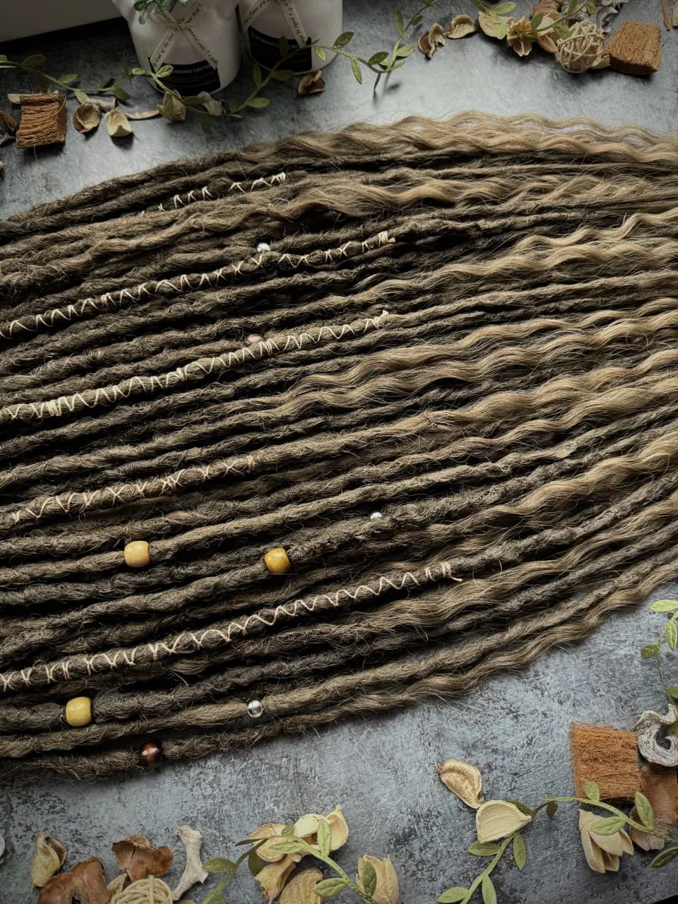 In stock medium brown dreadlocks and curls 8 In stock medium brown dreadlocks and curls - Image 8