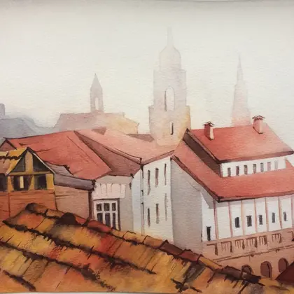The Roofs Watercolors