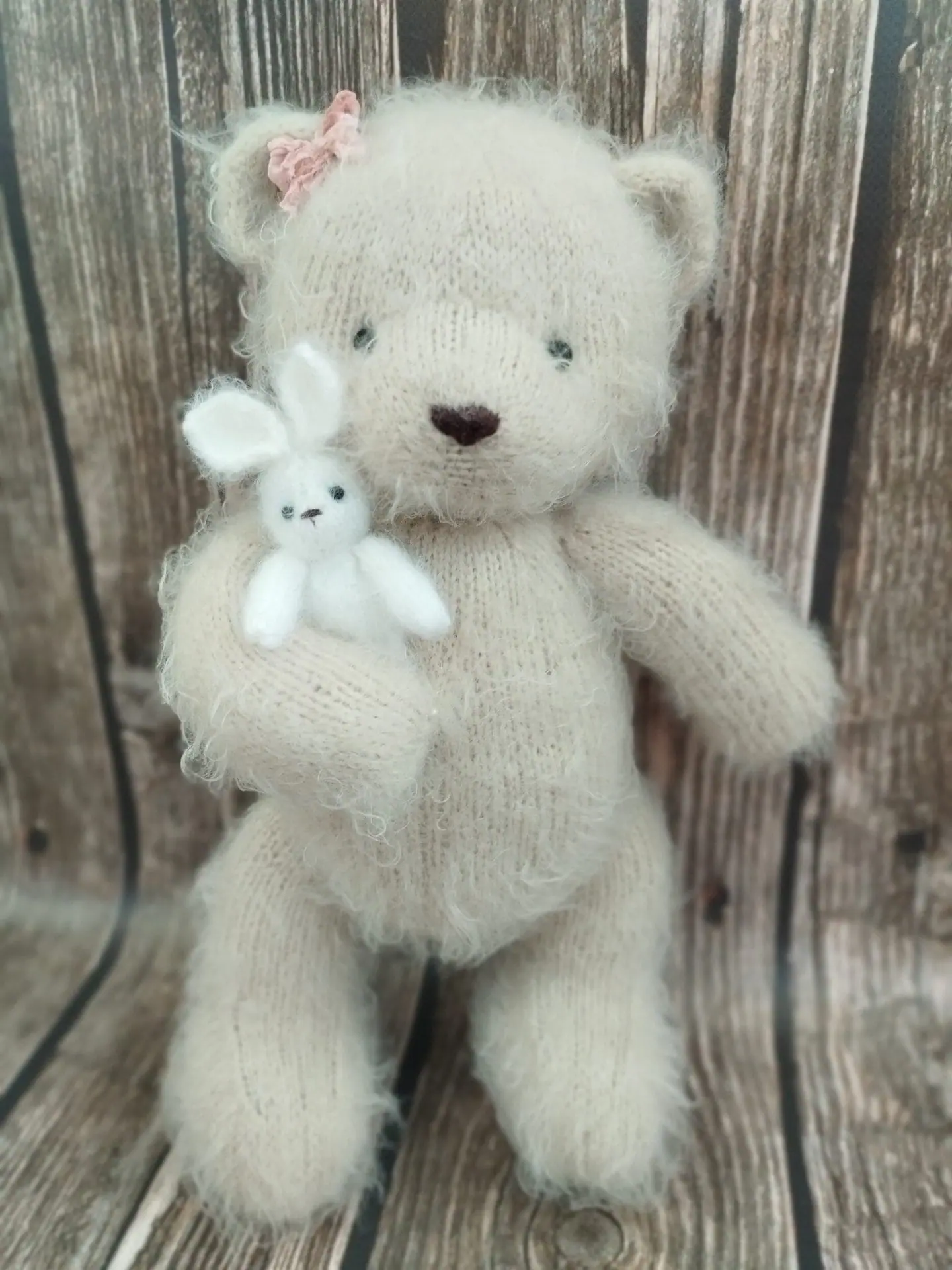 Bear and Bunny, newborn props 1 Bear and Bunny, newborn props