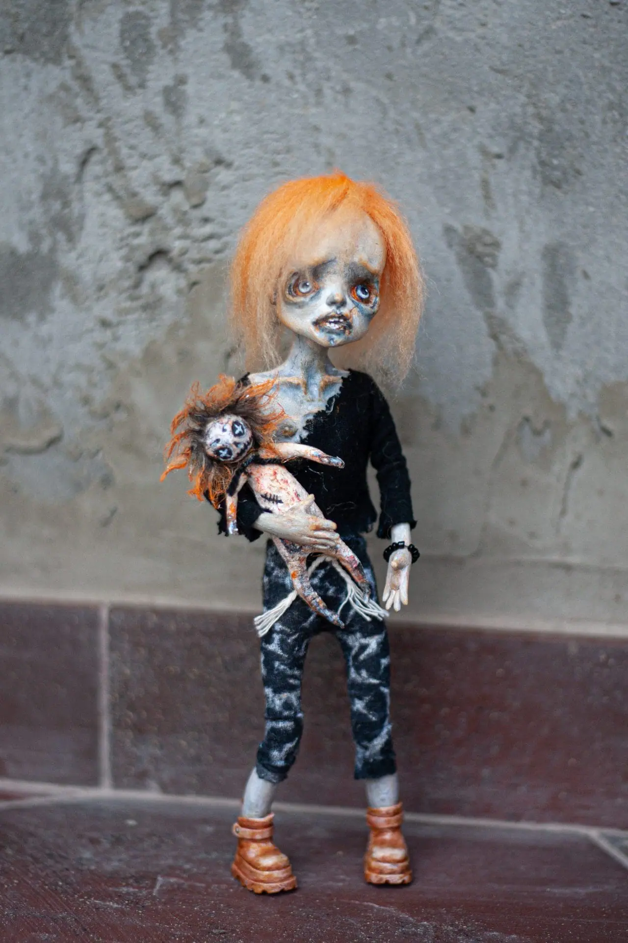 Zombie baby unique handmade doll 6 Zombie baby unique handmade doll - Image 6