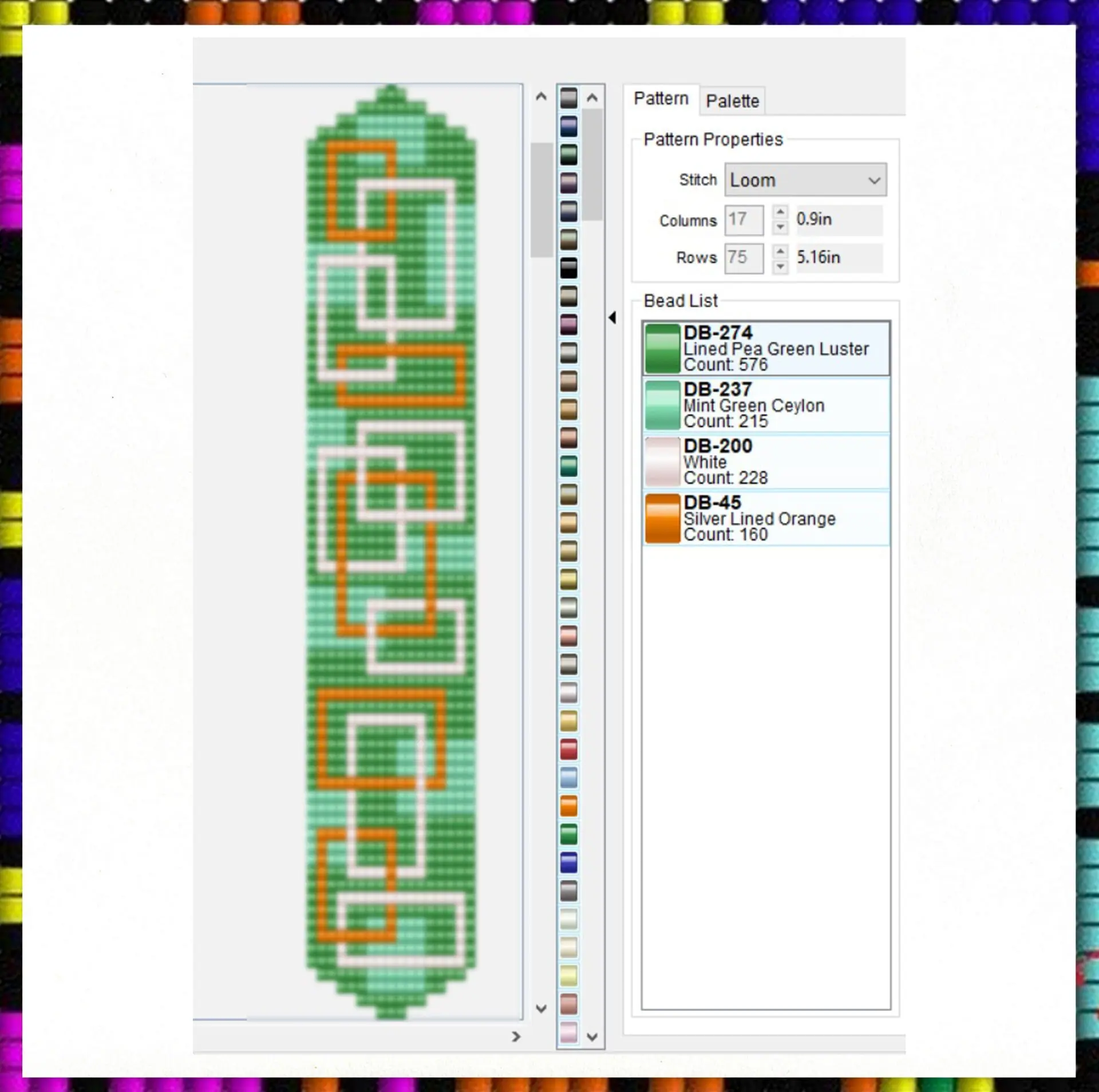 Loom beaded bracelet pattern Geometric cuff bracelet PDF file 3 Loom beaded bracelet pattern Geometric cuff bracelet PDF file