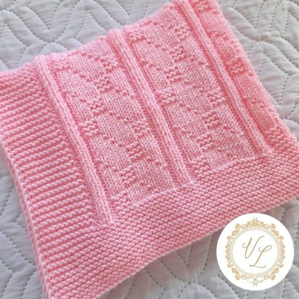 Step-by-Step Knitting Pattern Baby Blanket | v33