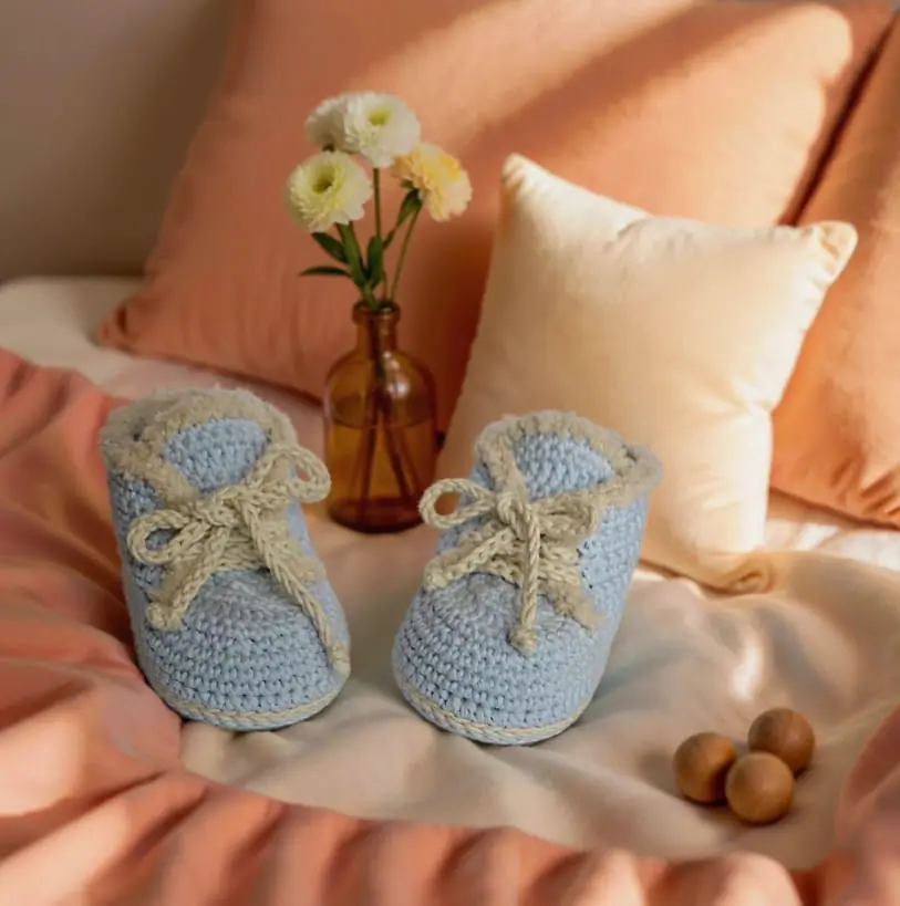Baby shoes Crochet pannern Baby booties for baby 1 - 3 month 3 Baby shoes Crochet pannern Baby booties for baby 1 - 3 month - Image 3