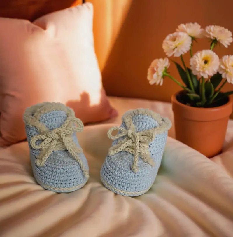 Baby shoes Crochet pannern Baby booties for baby 1 - 3 month 4 Baby shoes Crochet pannern Baby booties for baby 1 - 3 month - Image 4