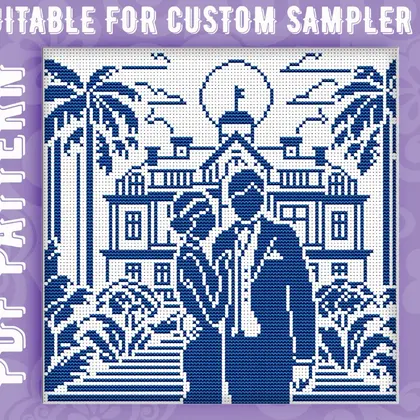 cross stitch The Great Gatsby
