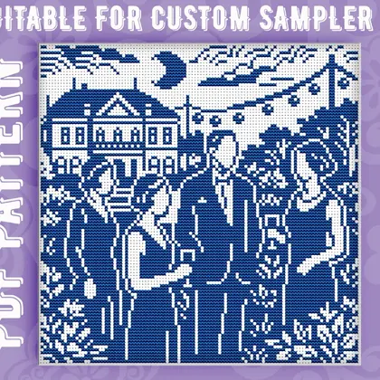 cross stitch The Great Gatsby