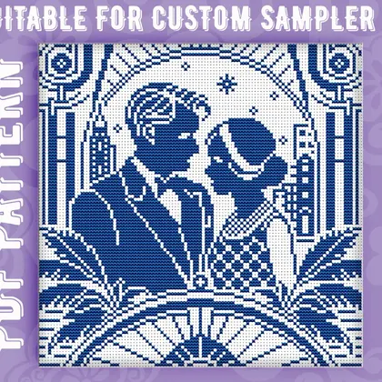 cross stitch The Great Gatsby