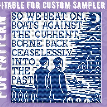 cross stitch The Great Gatsby