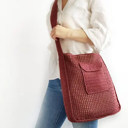 Crochet shoulder bag pattern Crochet tote bag easy