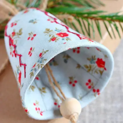 PDF Christmas Bell Ornament Sewing Pattern