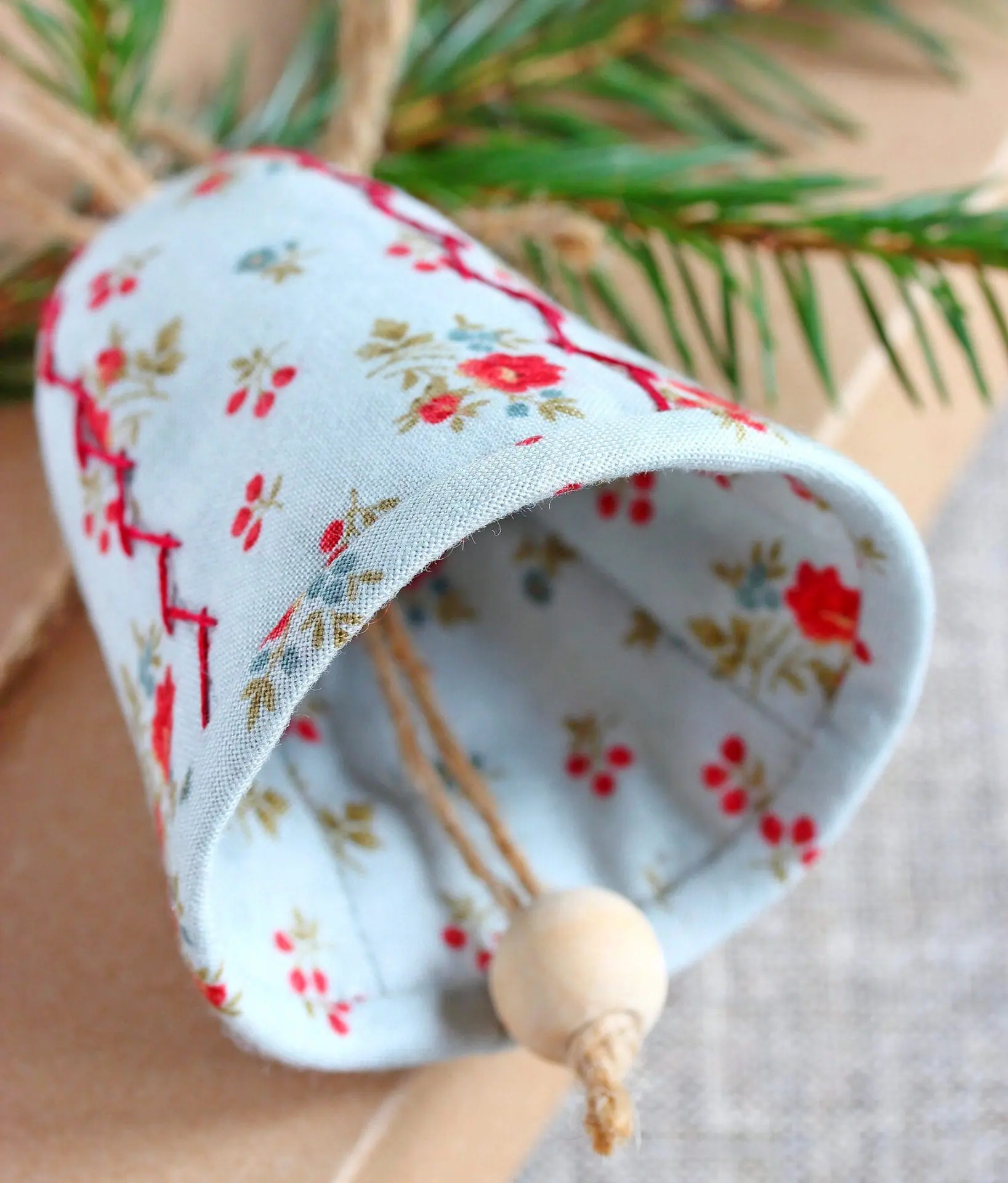 PDF Christmas Bell Ornament Sewing Pattern 1 PDF Christmas Bell Ornament Sewing Pattern