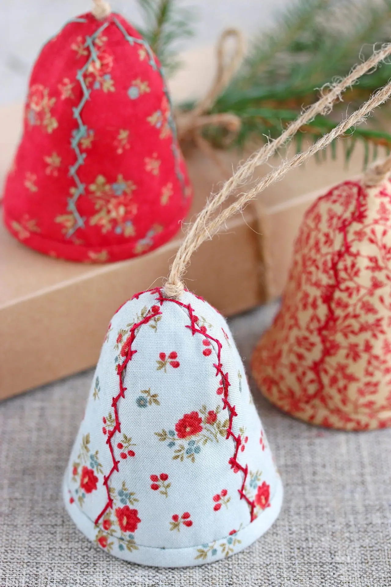 PDF Christmas Bell Ornament Sewing Pattern 4 PDF Christmas Bell Ornament Sewing Pattern - Image 4