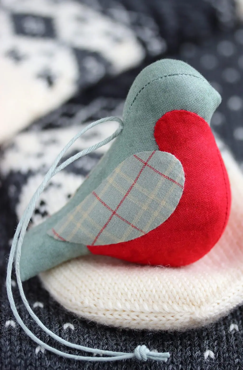 PDF Bullfinch Christmas Ornament Sewing Pattern 5 PDF Bullfinch Christmas Ornament Sewing Pattern - Image 5