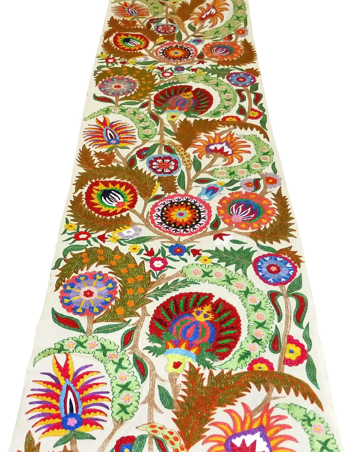 Ottoman Embroidery Material Suzani by yard in White Custom Made 1 Ottoman embroidery
