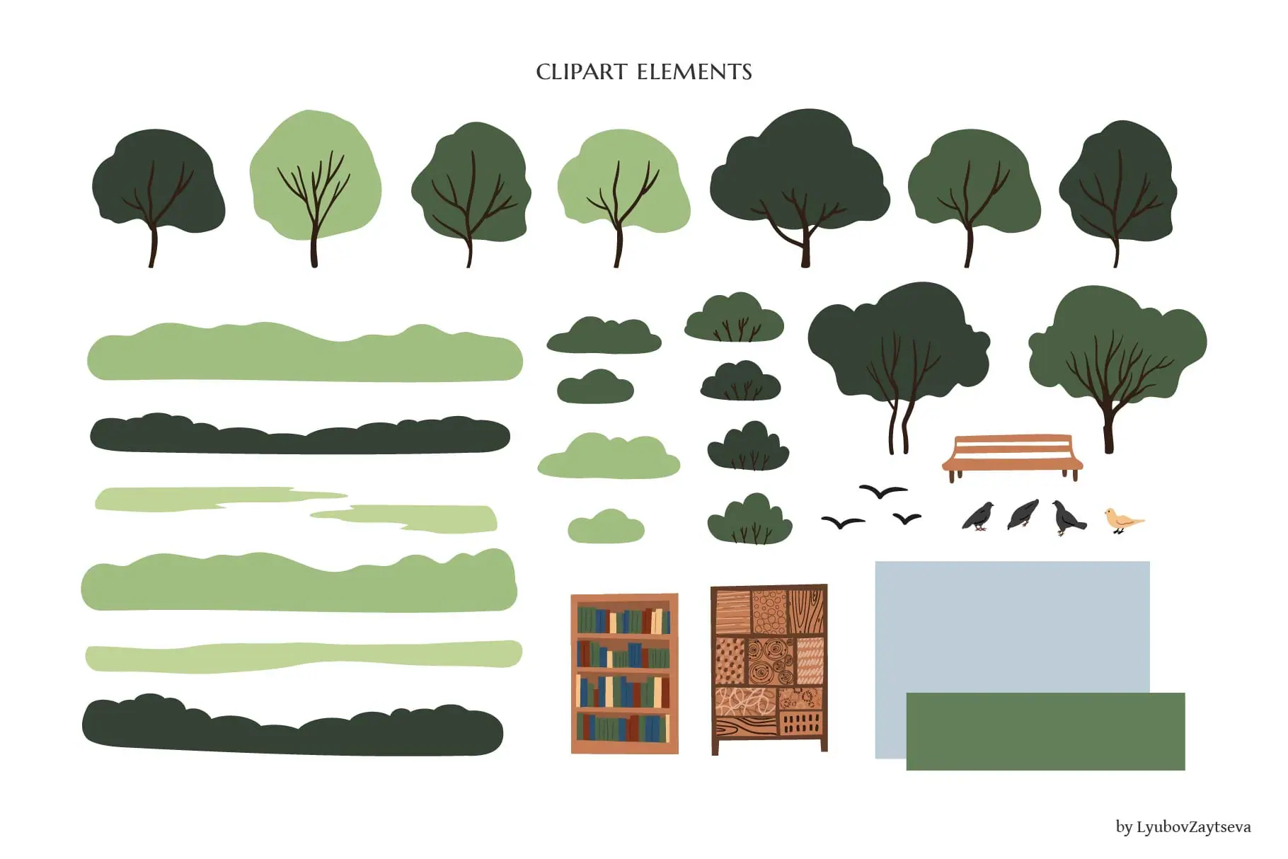 Diverse Characters and Park Elements Illustration Collection 3 Diverse Characters and Park Elements Illustration Collection - Image 3