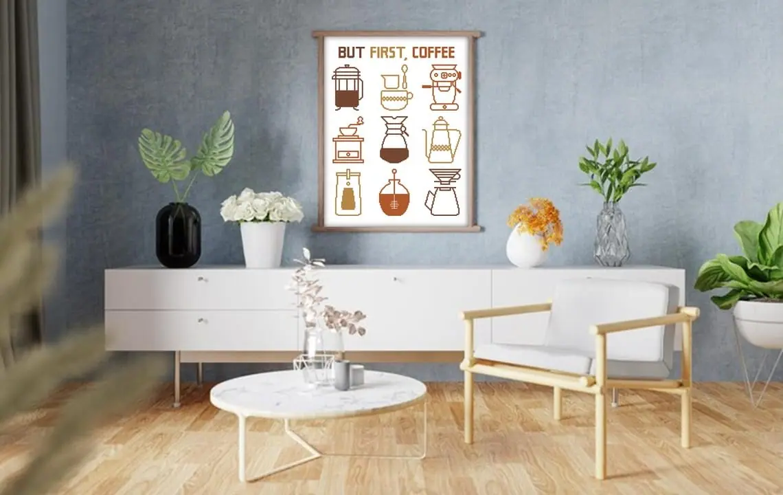 Cross Stitch Pattern Coffee Sampler For Beginner Modern Easy Food 5 Cross Stitch Pattern Coffee Sampler For Beginner Modern Easy Food - Image 5