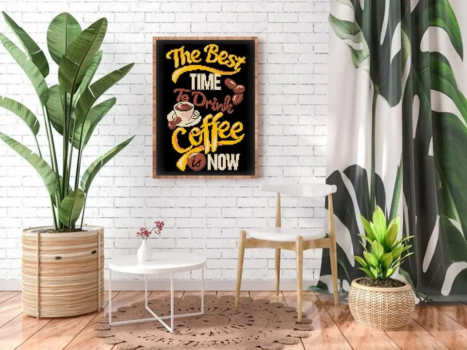 Cross Stitch Pattern Coffee Lettering Food Easy Kitchen Decor 5 Cross Stitch Pattern Coffee Lettering Food Easy Kitchen Decor - Image 5