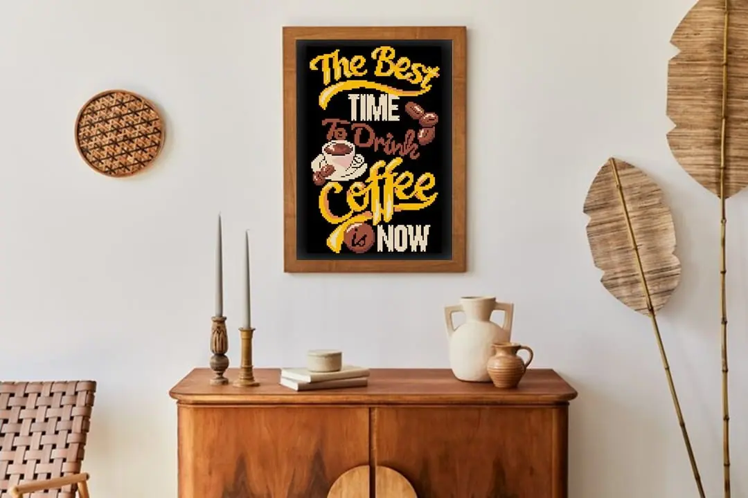 Cross Stitch Pattern Coffee Lettering Food Easy Kitchen Decor 4 Cross Stitch Pattern Coffee Lettering Food Easy Kitchen Decor - Image 4