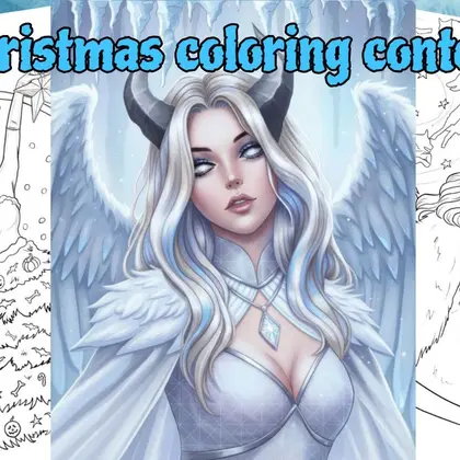 Christmas coloring set