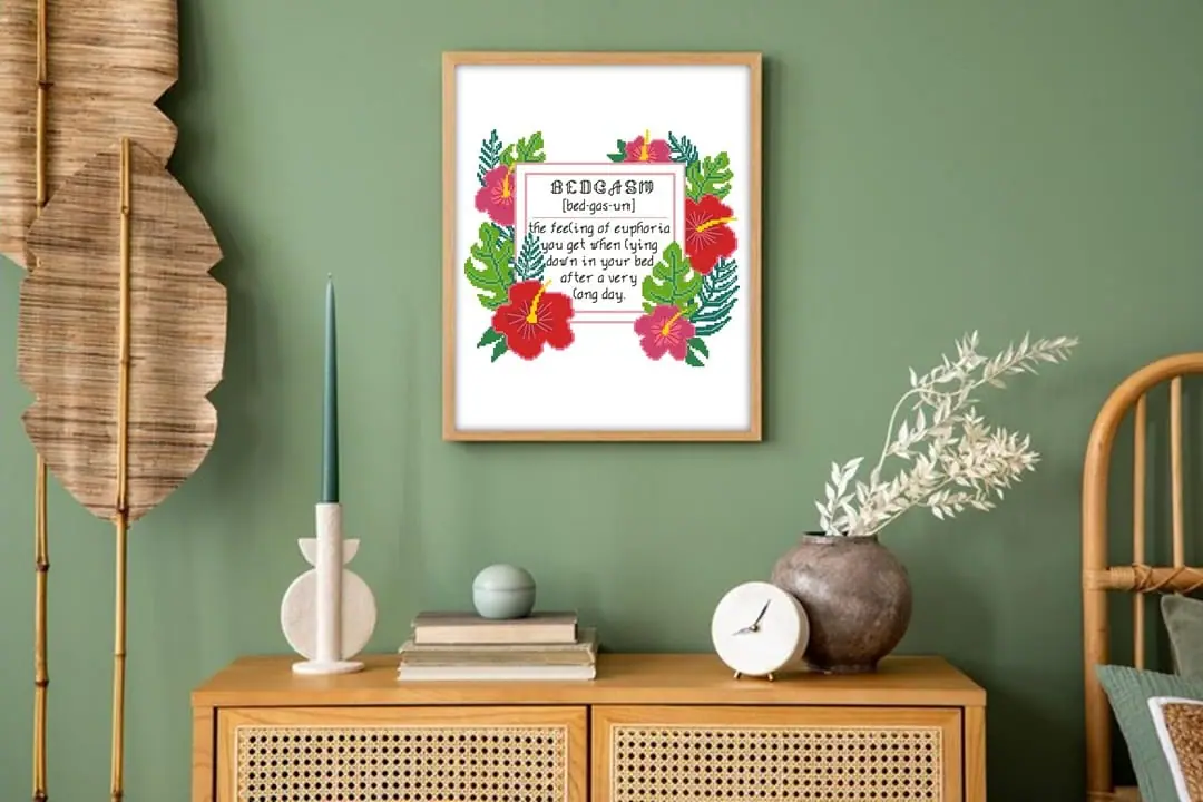 Cross Stitch Pattern Bedgasm Funny Subversive Easy Home Decor 6 Cross Stitch Pattern Bedgasm Funny Subversive Easy Home Decor - Image 6